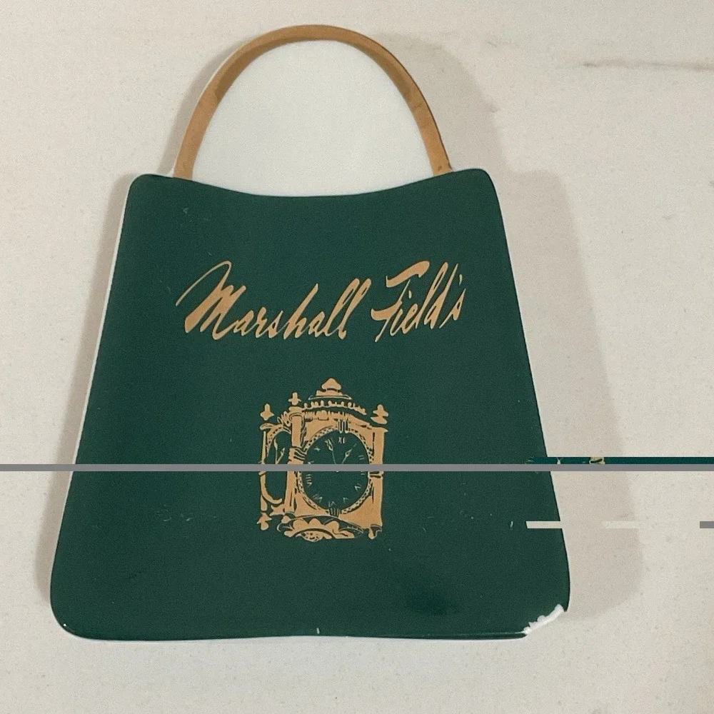 Marshall Fields Rosanna 2018 Dish Tray Trinket Clock W/box Small Chip On Corner